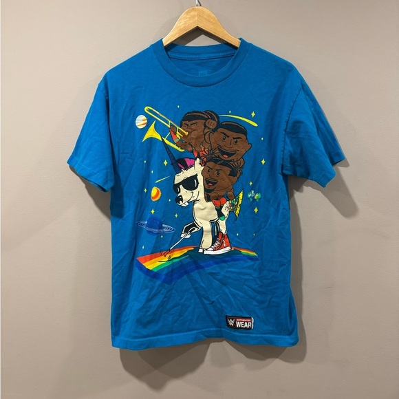WWE The New Day Wrestling Kofi Kingston Big E Xavier Woods T-Shirt - Picture 1 of 8